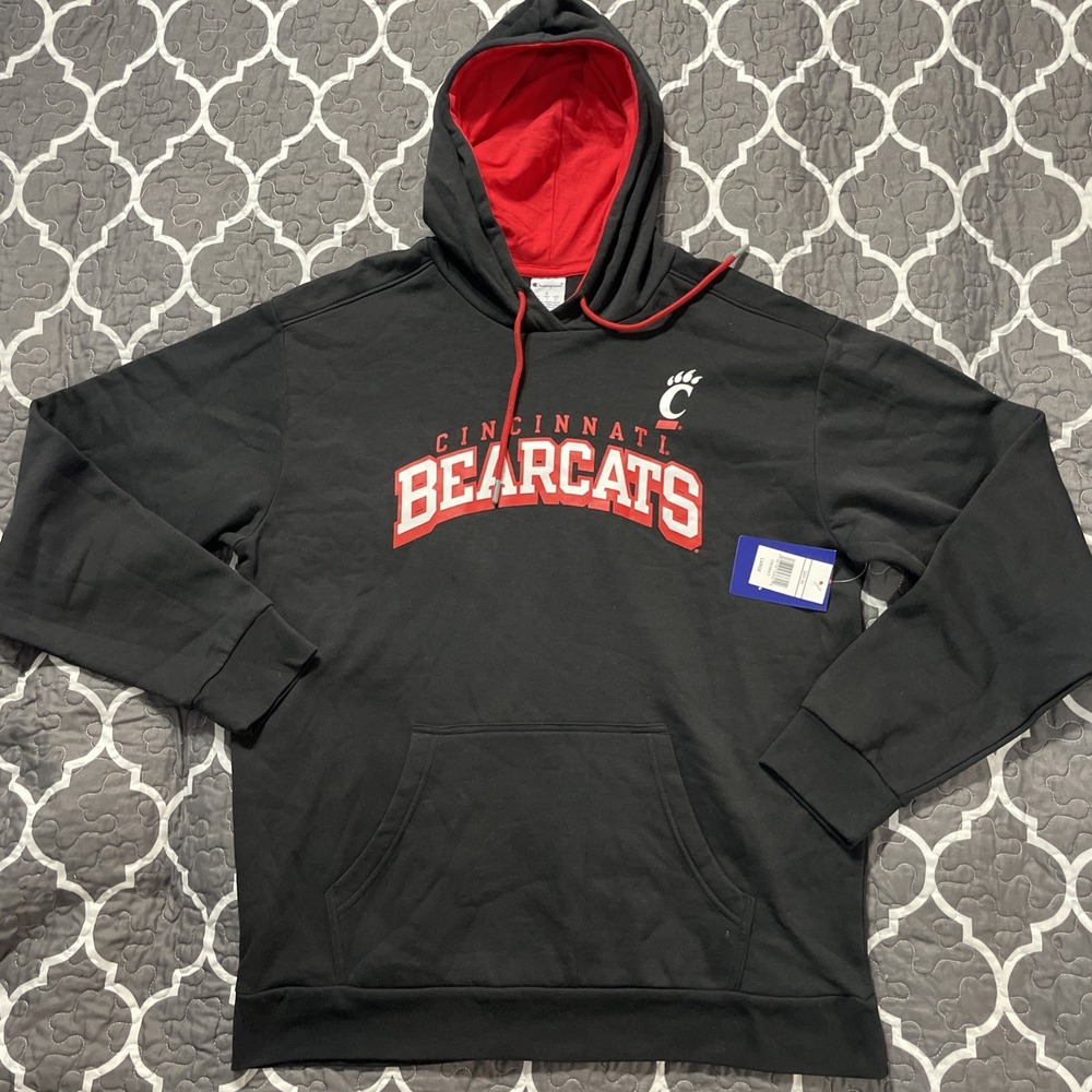 Champion Men's Cincinnati Bearcats Football Hoodie Sweatshirt  Large L NWT